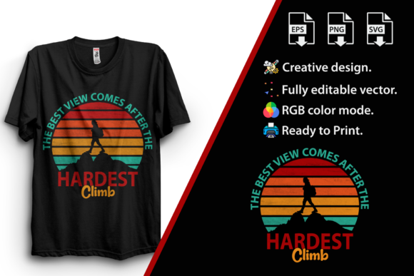 Hardest Climb Retro Hiking Svg Review