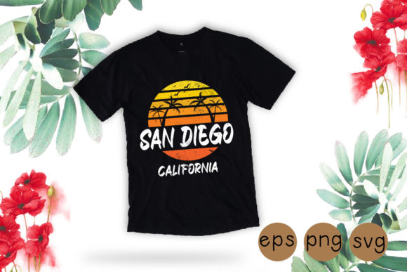 San Diego California Retro Vintage Svg Review