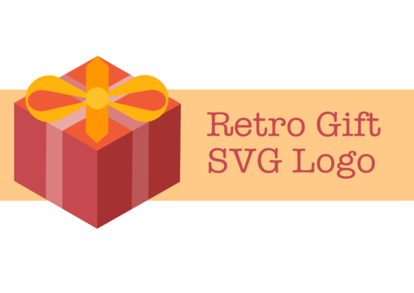 Simple Minimal Cute Retro Gift SVG Logo Review