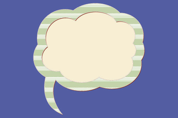 Speech Bubble EPS SVG Retro Frame Review