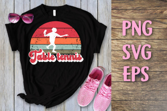 Table Tennis Retro Vintage Svg File Review