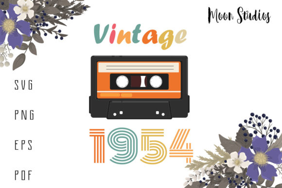 Vintage 1954 Cassette Birthday Man Woman