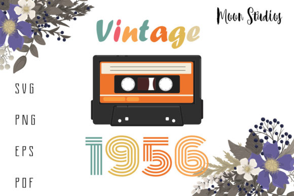 Vintage 1956 Cassette Birthday Man Woman