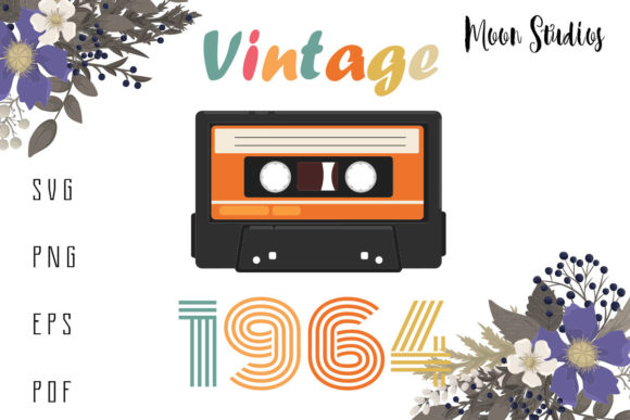 Vintage 1964 Cassette Birthday Man Woman