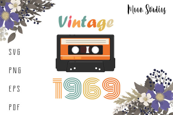 Vintage 1969 Cassette Birthday Man Woman